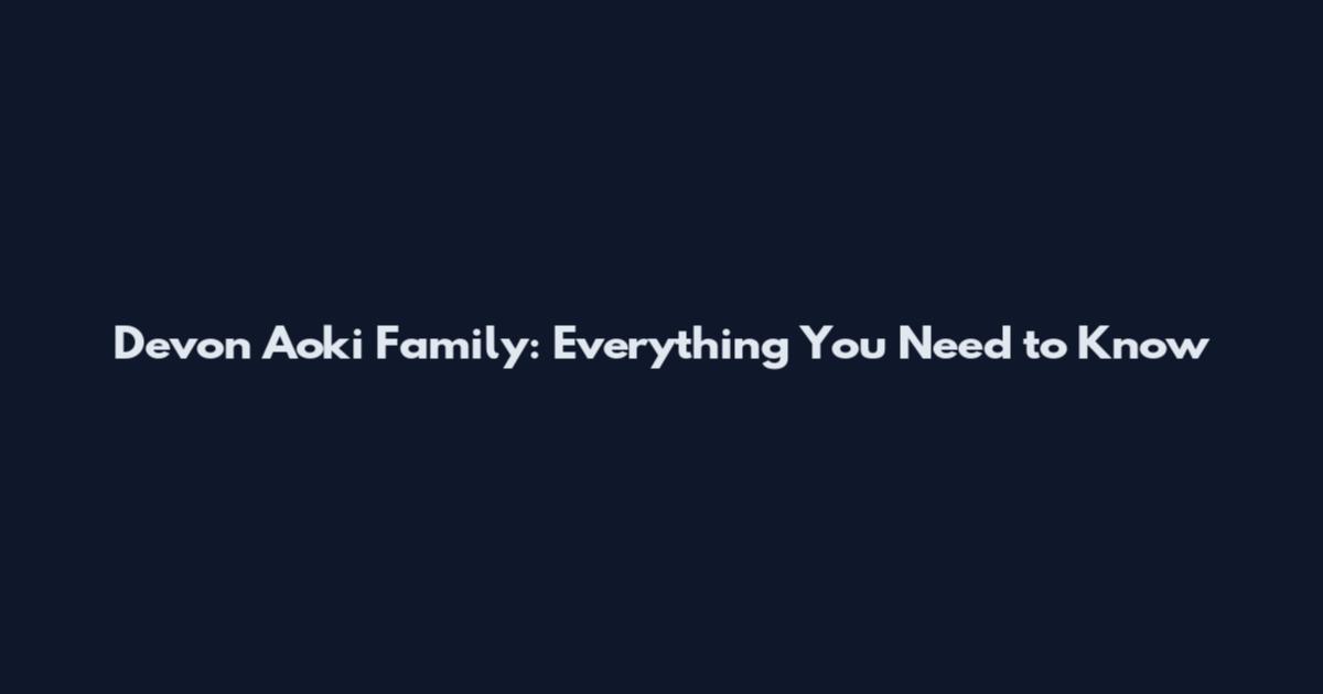 Devon Aoki Family: Everything You Need to Know