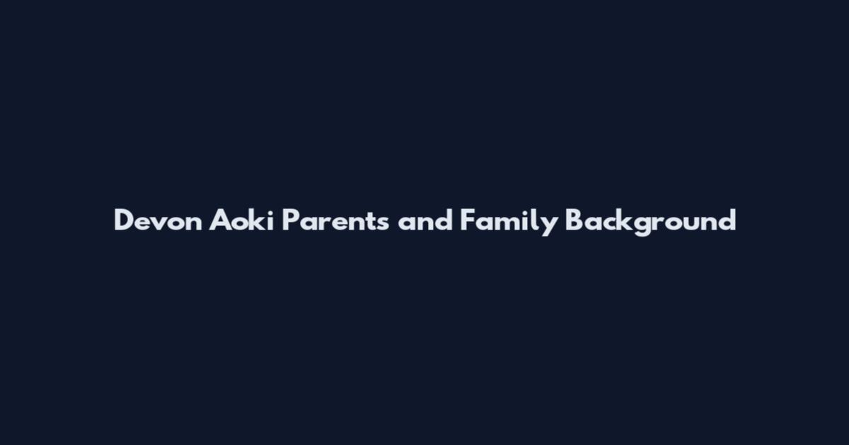 Devon Aoki Parents and Family Background