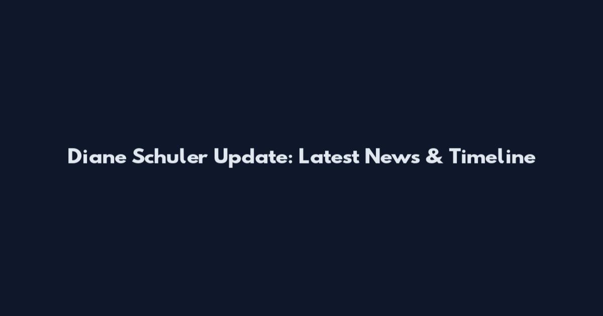 Diane Schuler Update: Latest News & Timeline