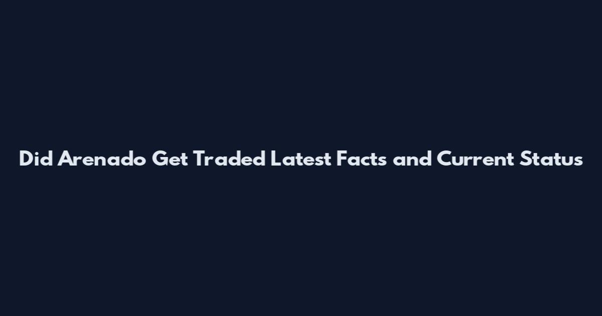 Did Arenado Get Traded Latest Facts and Current Status