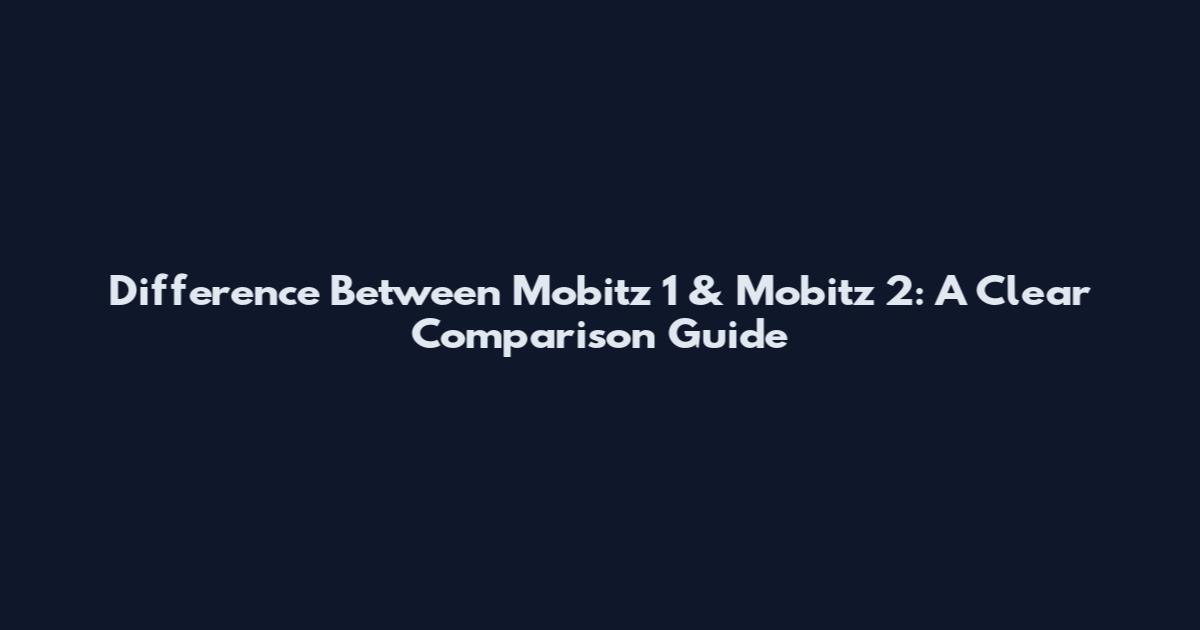 Difference Between Mobitz 1 & Mobitz 2: A Clear Comparison Guide