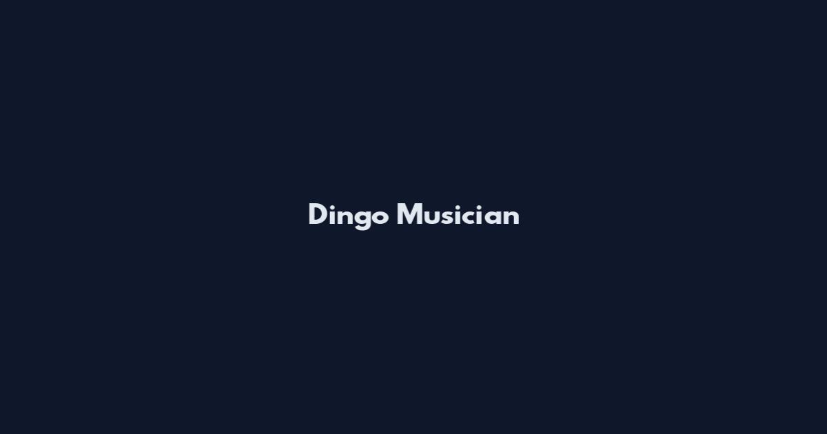 Dingo Musician