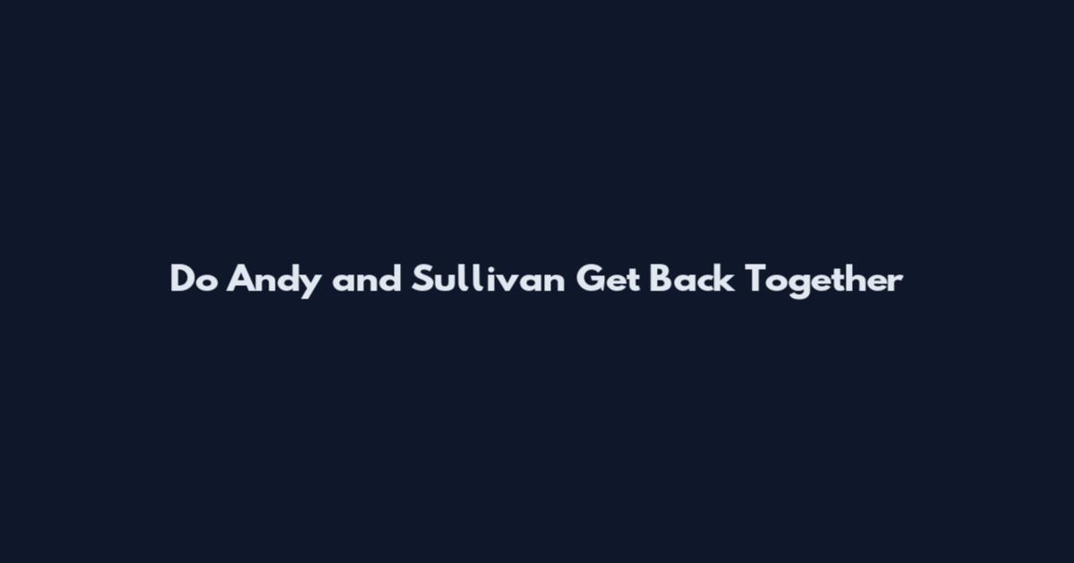 Do Andy and Sullivan Get Back Together