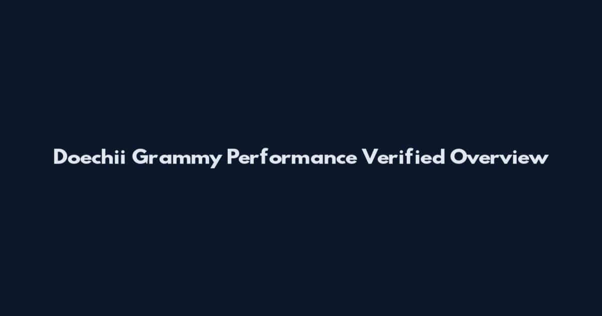 Doechii Grammy Performance Verified Overview