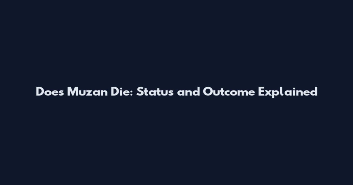 Does Muzan Die: Status and Outcome Explained