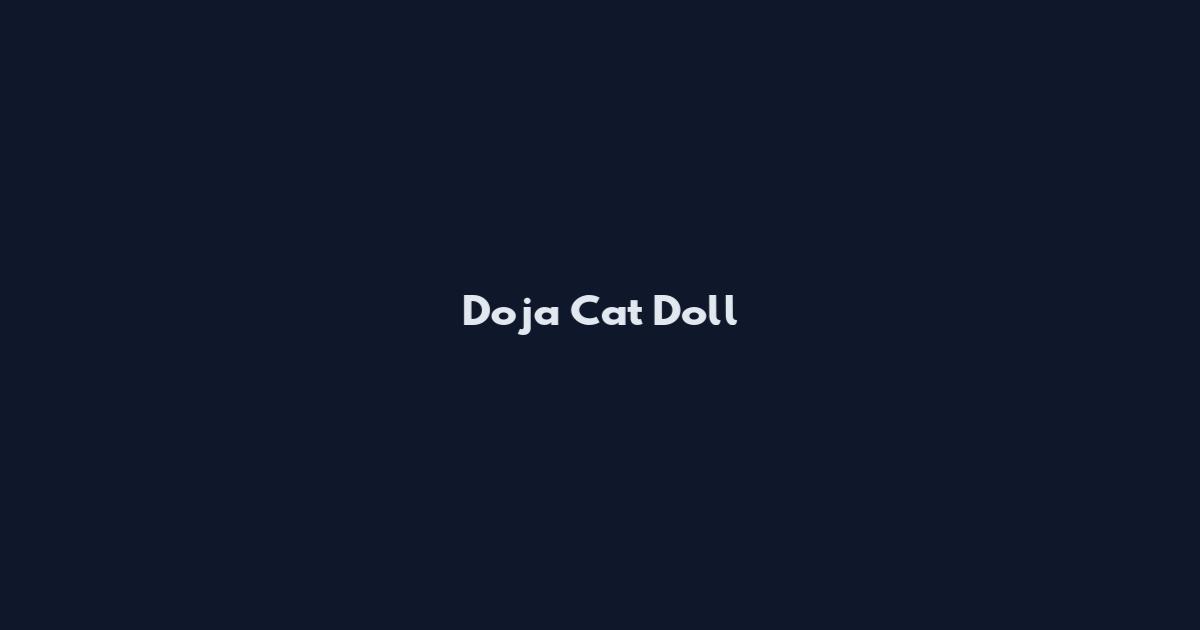Doja Cat Doll