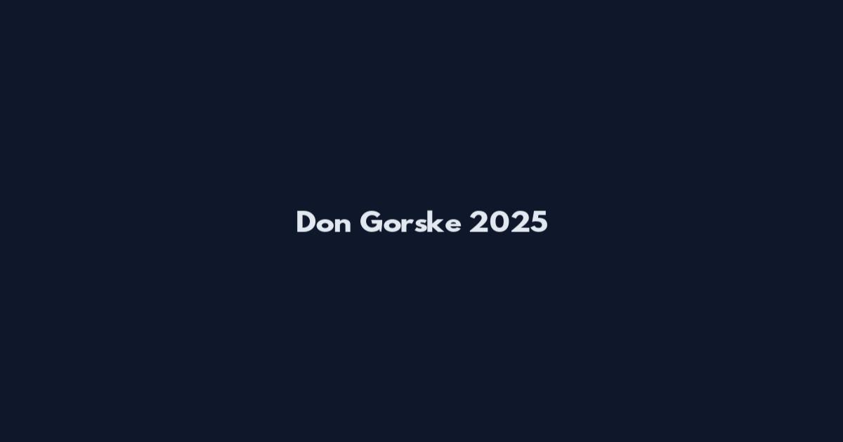 Don Gorske 2025