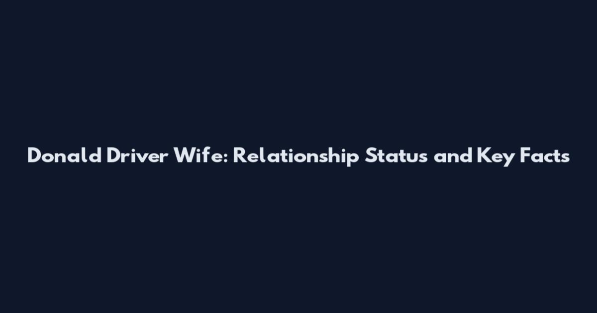 Donald Driver Wife: Relationship Status and Key Facts
