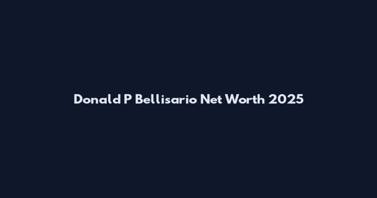 Donald P Bellisario Net Worth 2025