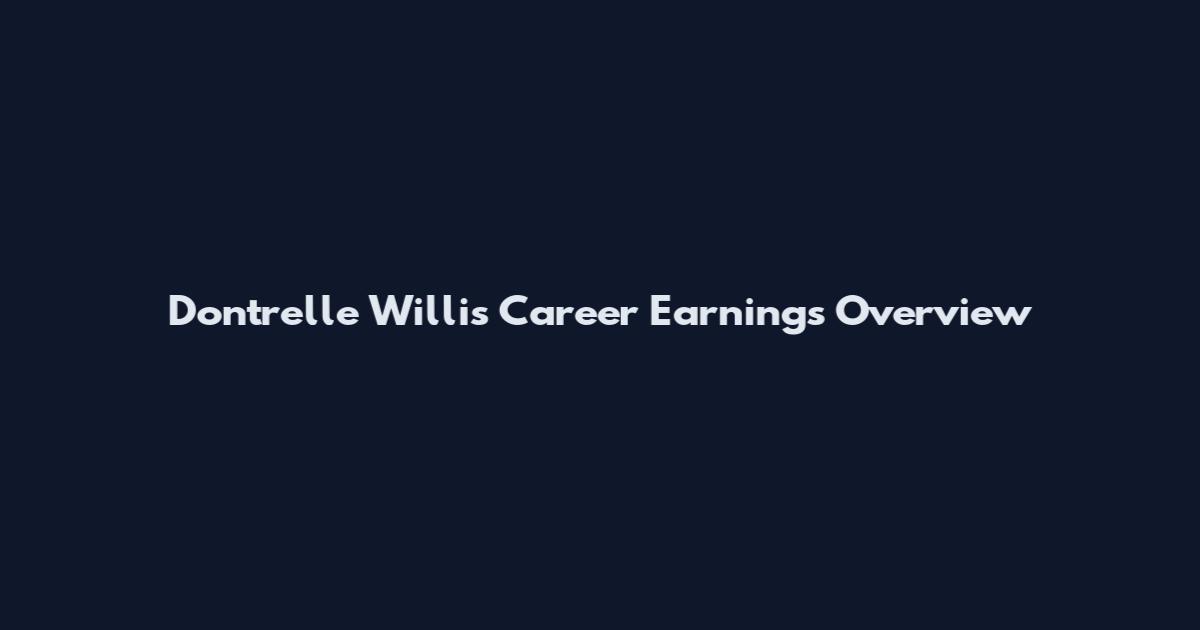 Dontrelle Willis Career Earnings Overview
