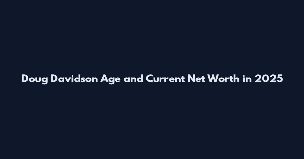 Doug Davidson Age and Current Net Worth in 2025