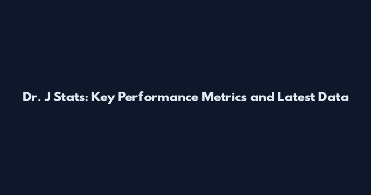Dr. J Stats: Key Performance Metrics and Latest Data