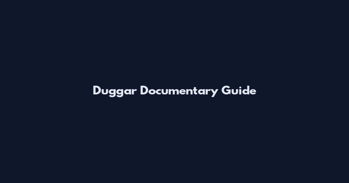 Duggar Documentary Guide