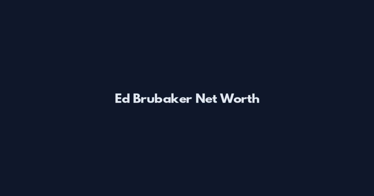 Ed Brubaker Net Worth