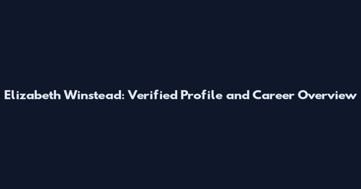 Elizabeth Winstead: Verified Profile and Career Overview