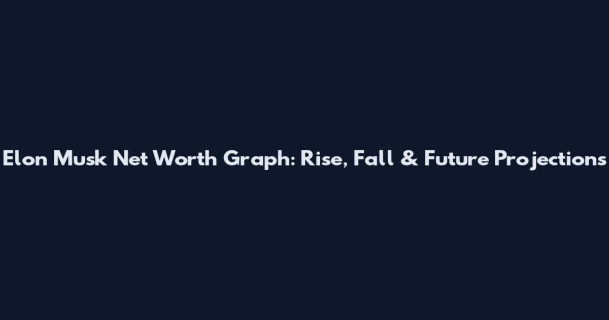 Elon Musk Net Worth Graph: Rise, Fall & Future Projections