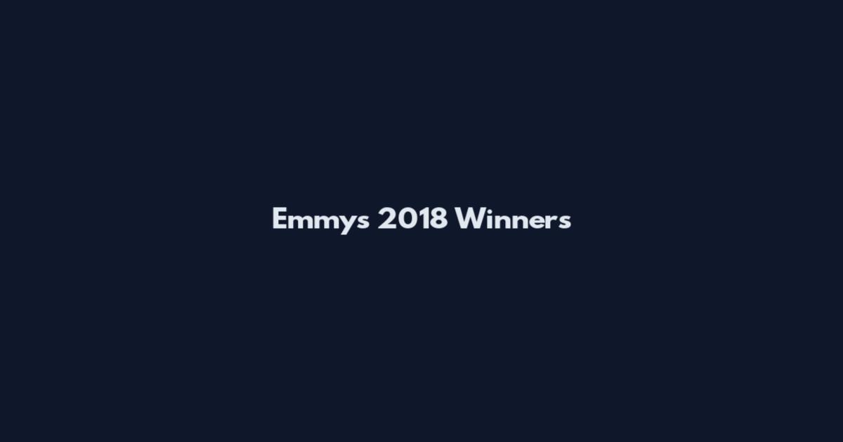 Emmys 2018 Winners