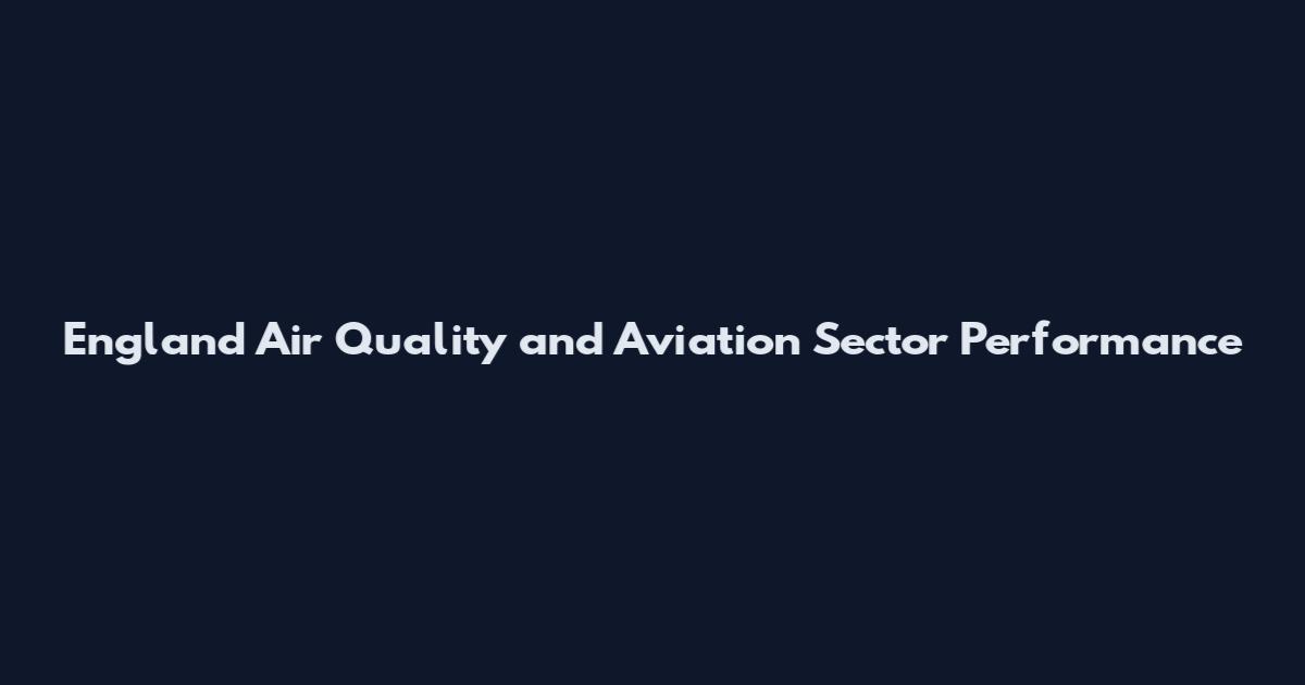 England Air Quality and Aviation Sector Performance
