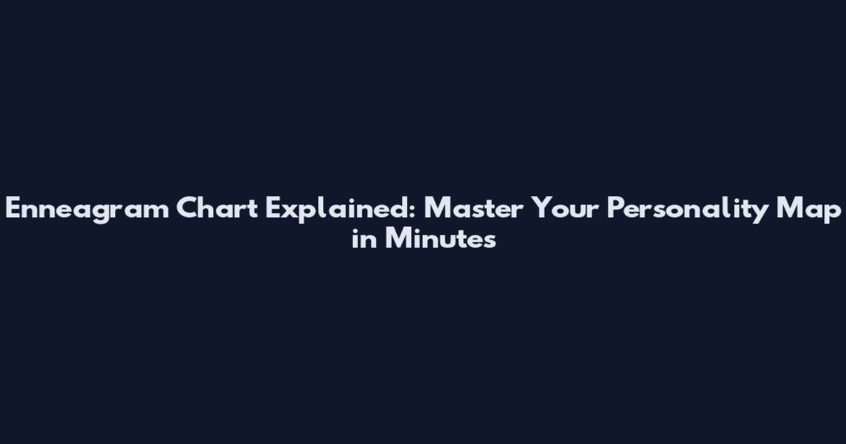Enneagram Chart Explained: Master Your Personality Map in Minutes