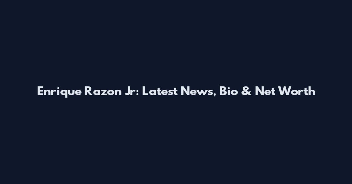 Enrique Razon Jr: Latest News, Bio & Net Worth