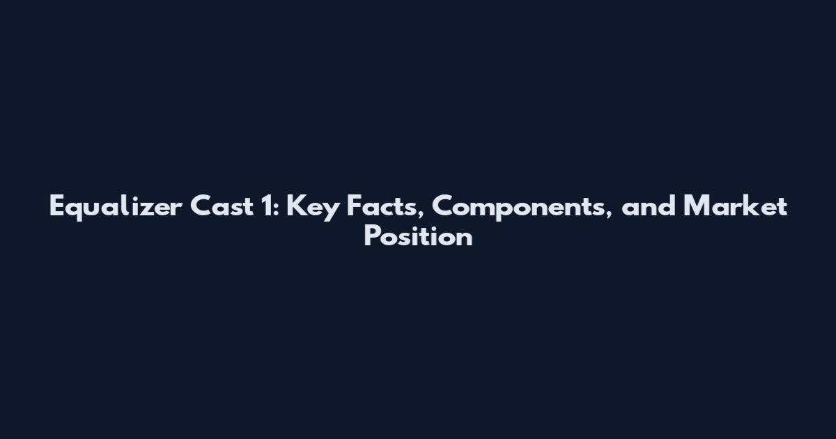 Equalizer Cast 1: Key Facts, Components, and Market Position