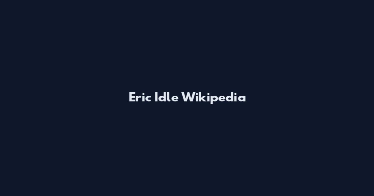 Eric Idle Wikipedia