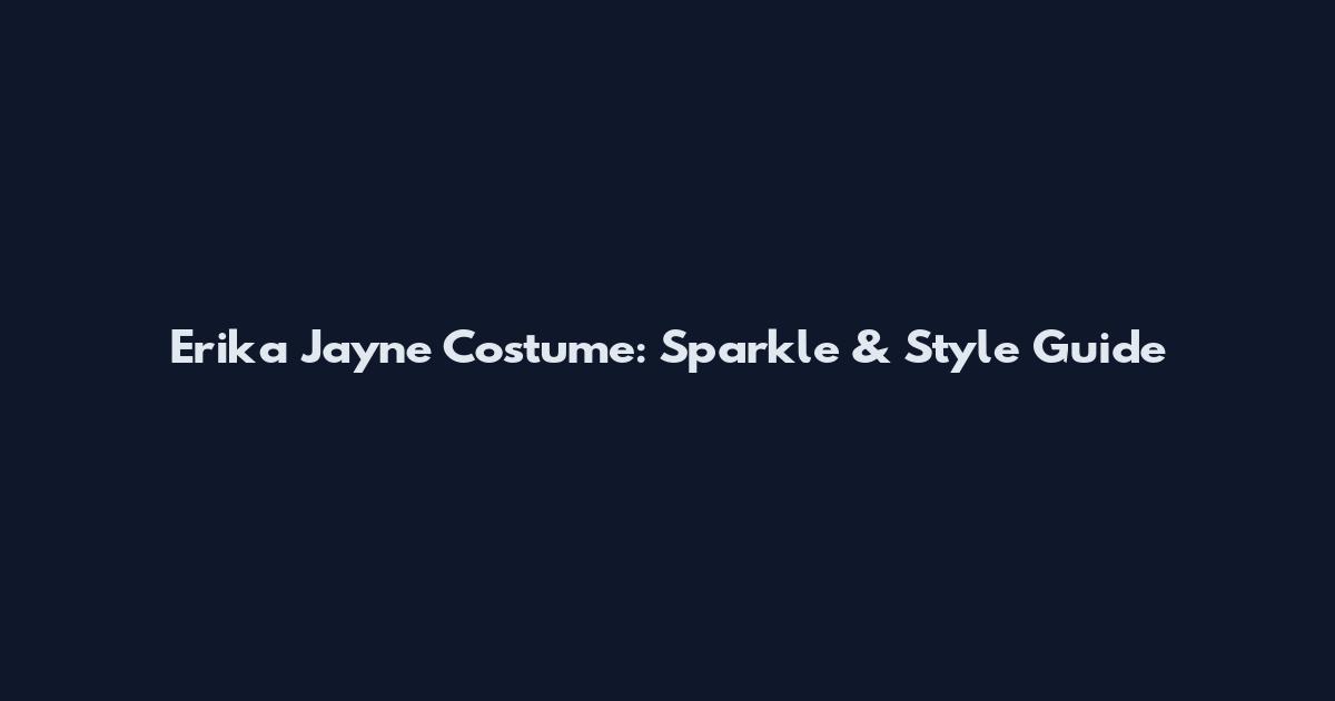 Erika Jayne Costume: Sparkle & Style Guide