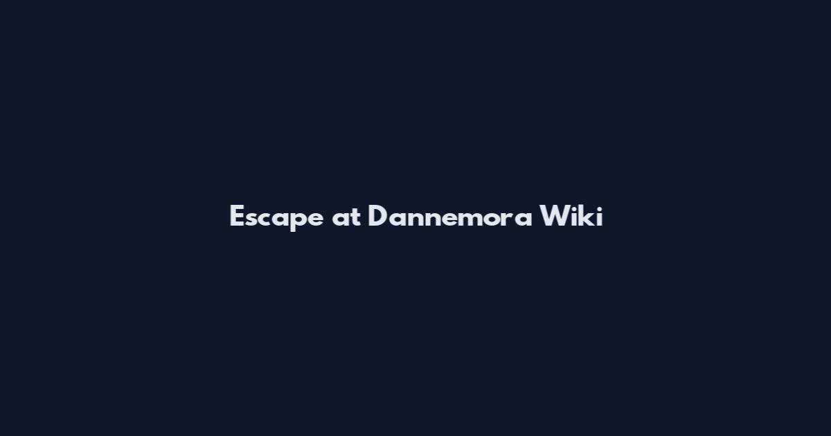 Escape at Dannemora Wiki