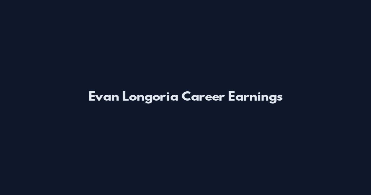 Evan Longoria Career Earnings