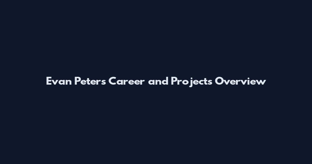 Evan Peters Career and Projects Overview
