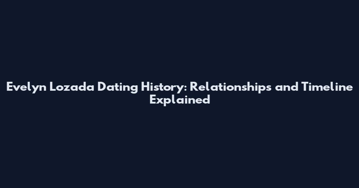 Evelyn Lozada Dating History: Relationships and Timeline Explained