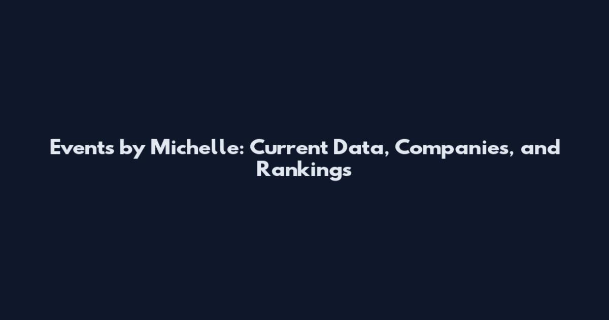 Events by Michelle: Current Data, Companies, and Rankings