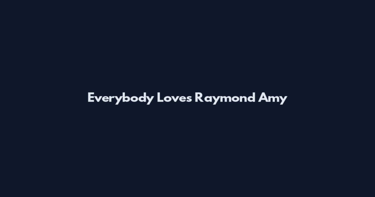 Everybody Loves Raymond Amy