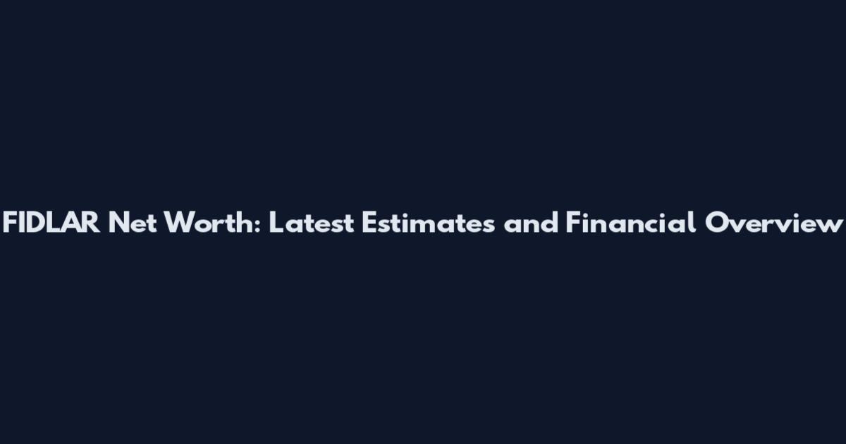 FIDLAR Net Worth: Latest Estimates and Financial Overview