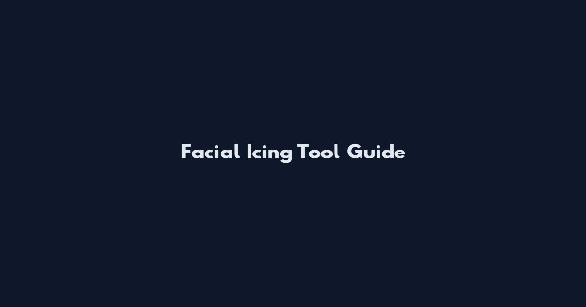 Facial Icing Tool Guide