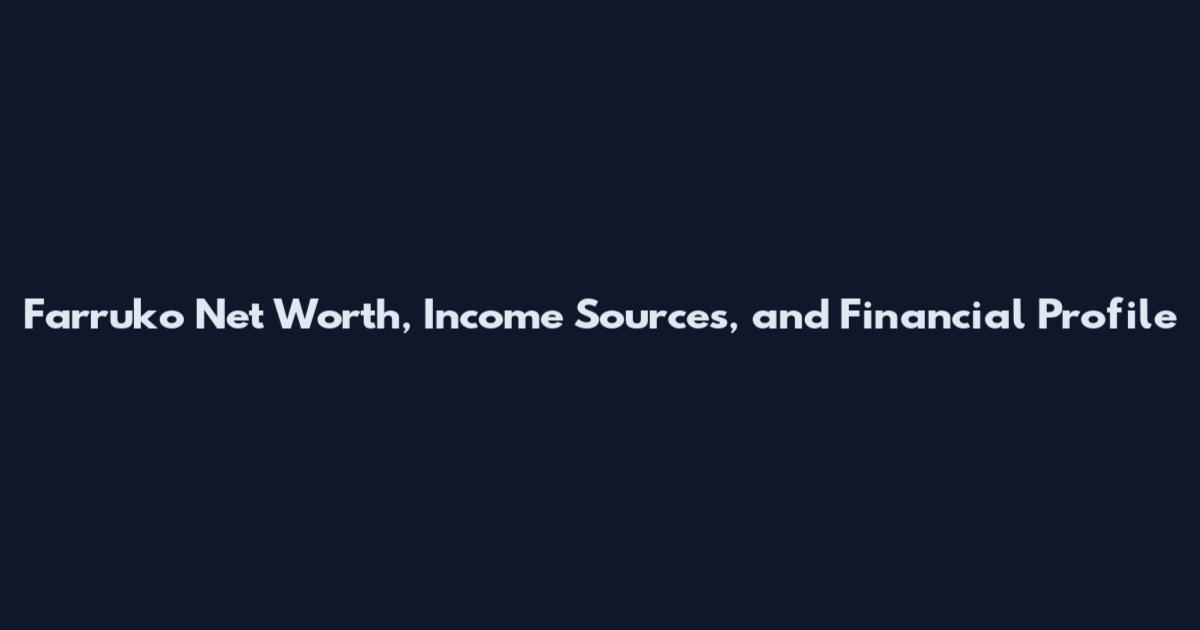 Farruko Net Worth, Income Sources, and Financial Profile