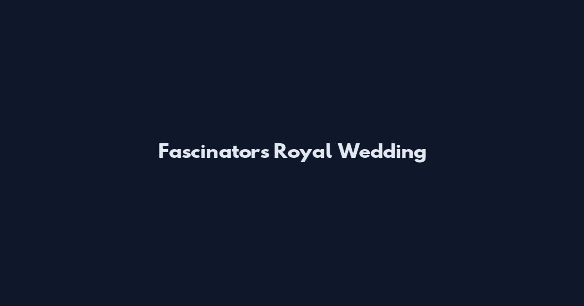 Fascinators Royal Wedding