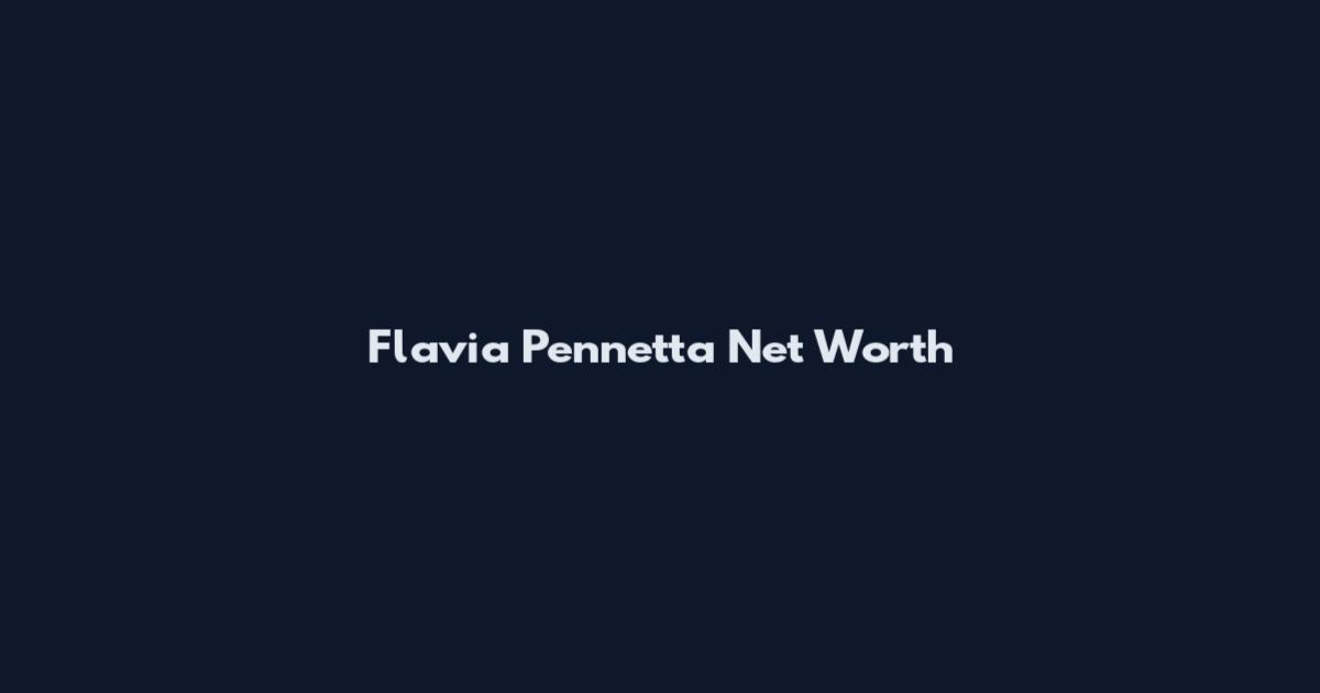 Flavia Pennetta Net Worth