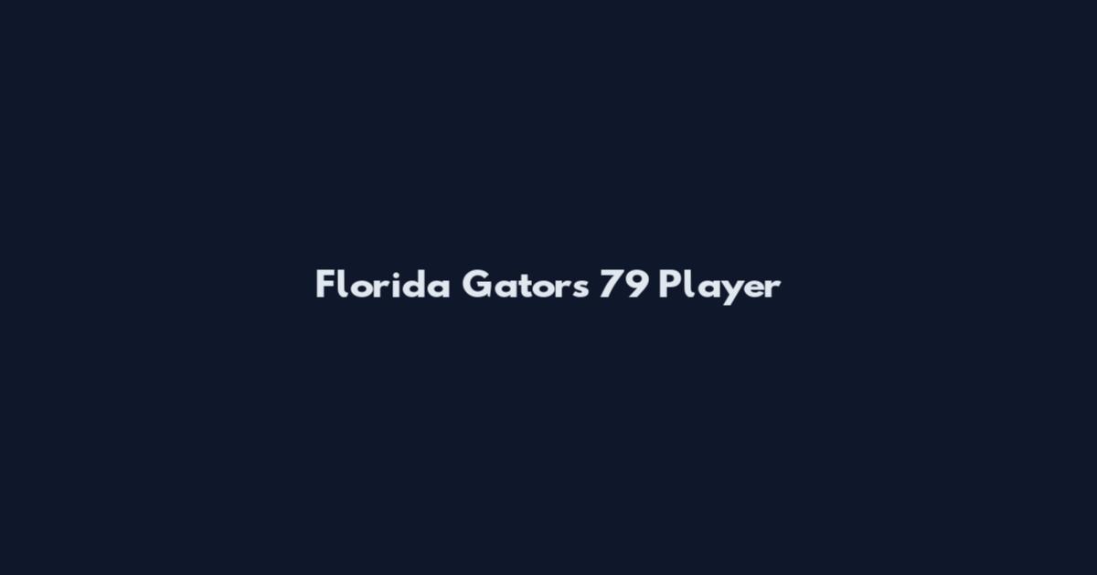 Florida Gators 7'9 Player
