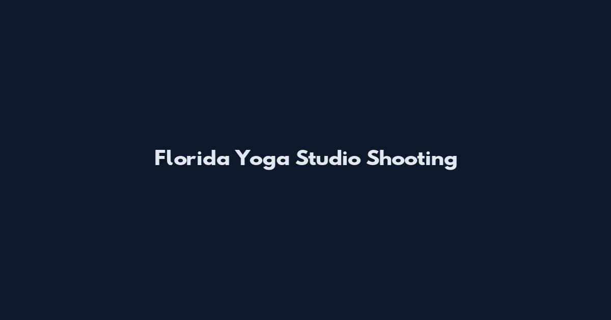 Florida Yoga Studio Shooting