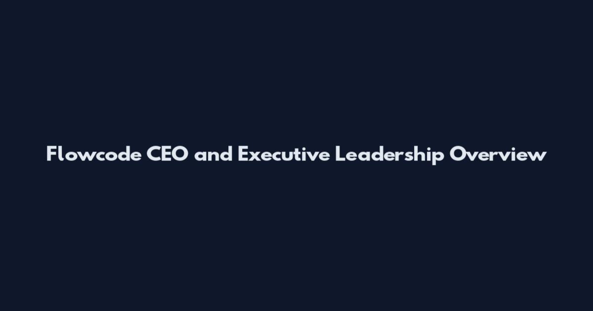 Flowcode CEO and Executive Leadership Overview