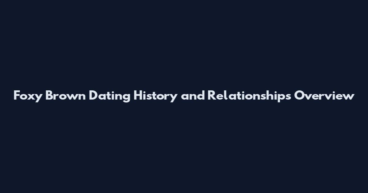 Foxy Brown Dating History and Relationships Overview