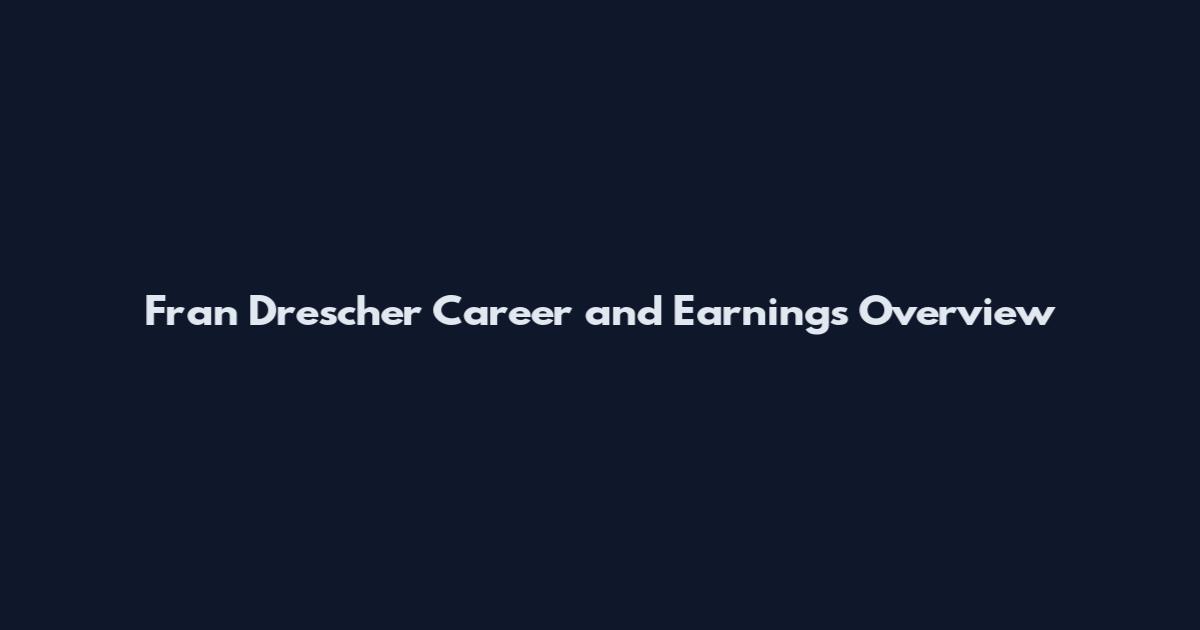 Fran Drescher Career and Earnings Overview