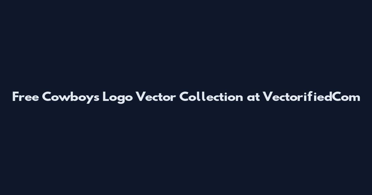 Free Cowboys Logo Vector Collection at VectorifiedCom