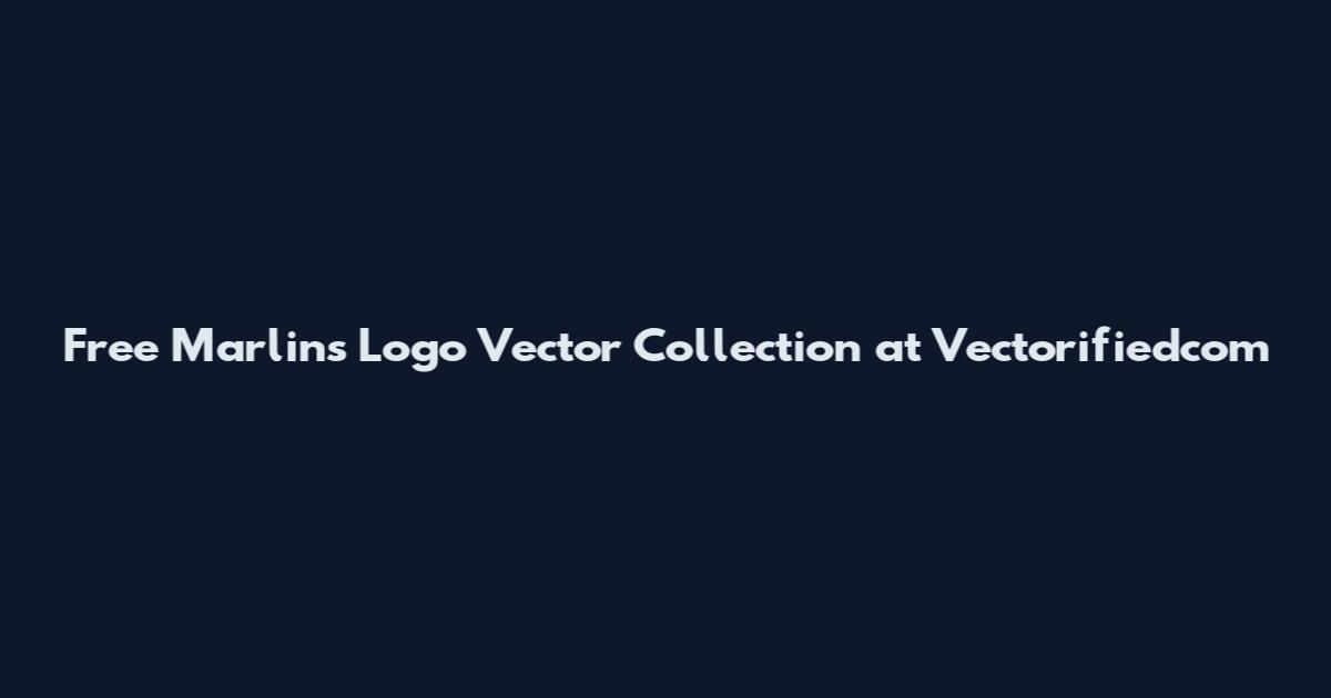 Free Marlins Logo Vector Collection at Vectorifiedcom