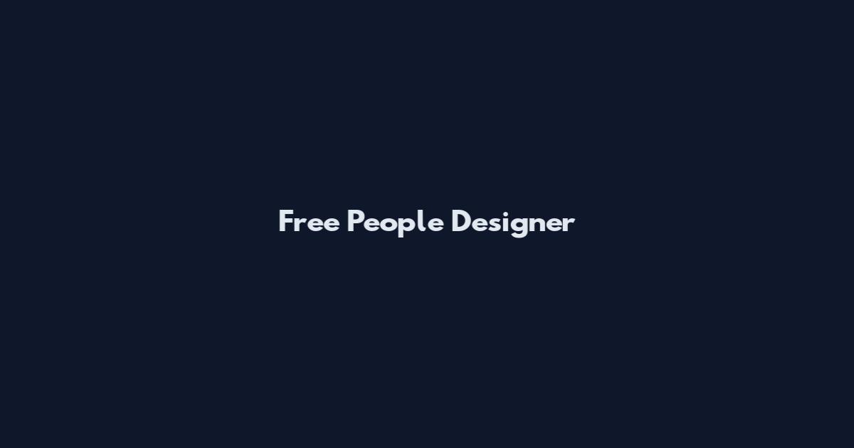 Free People Designer