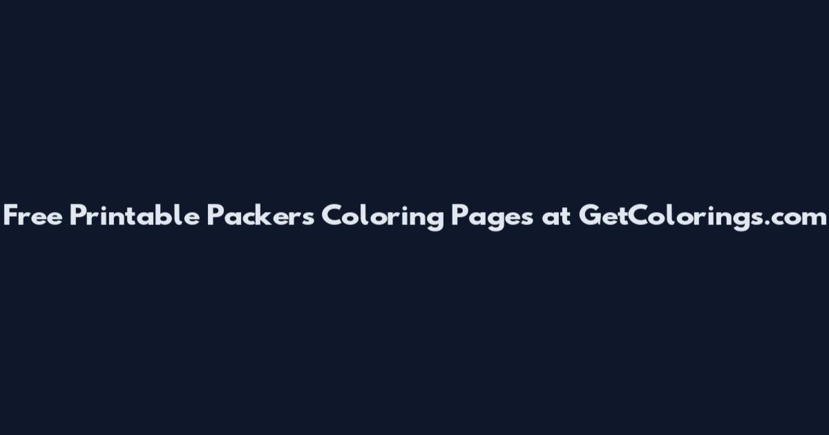 Free Printable Packers Coloring Pages at GetColorings.com
