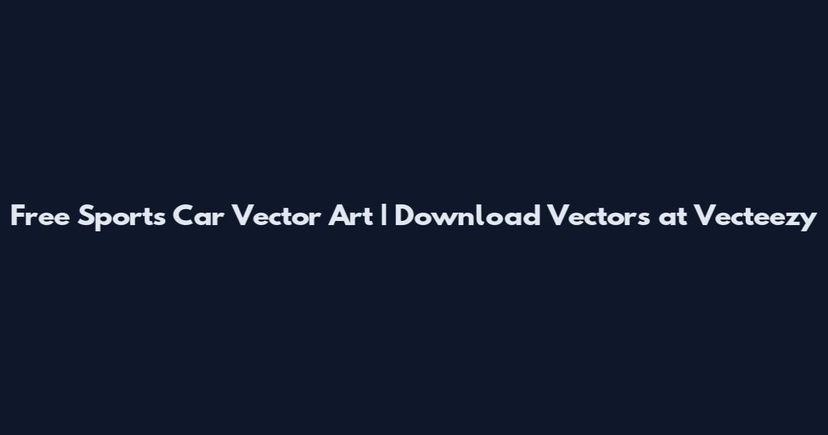 Free Sports Car Vector Art | Download Vectors at Vecteezy