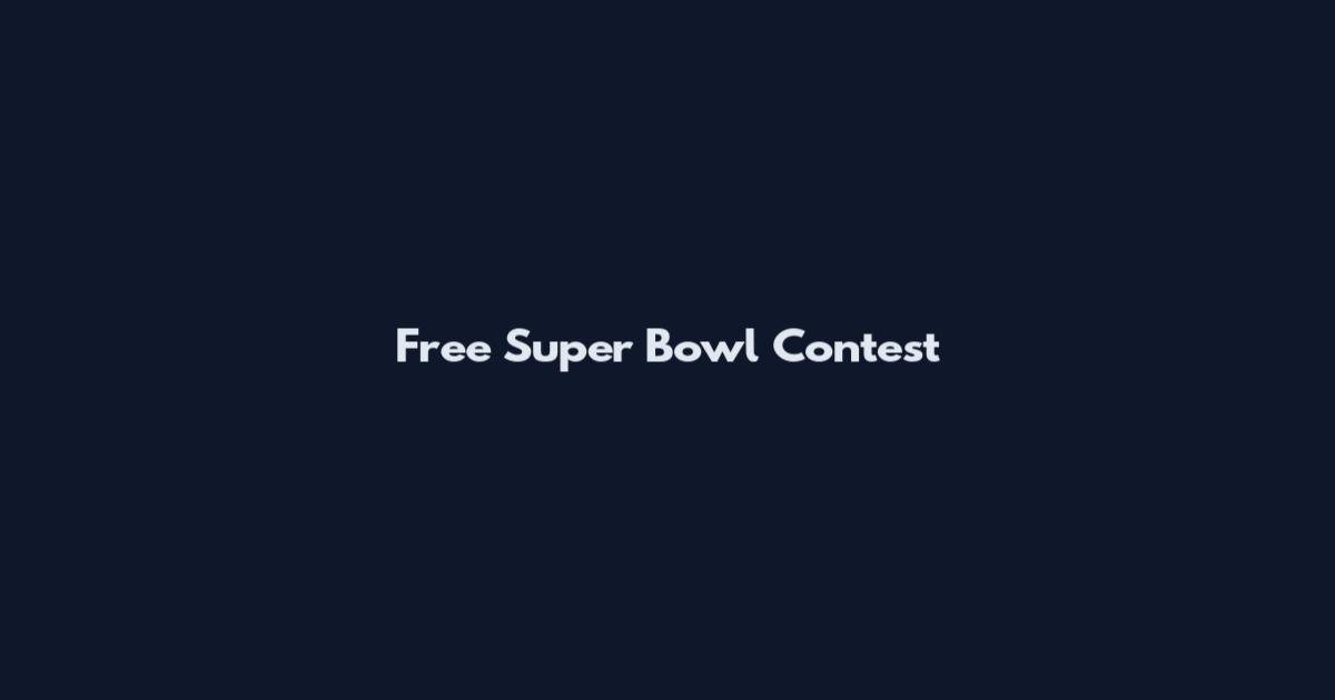 Free Super Bowl Contest