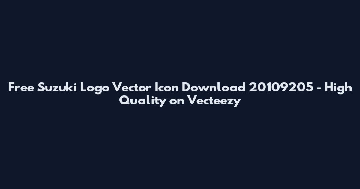 Free Suzuki Logo Vector Icon Download 20109205 - High Quality on Vecteezy
